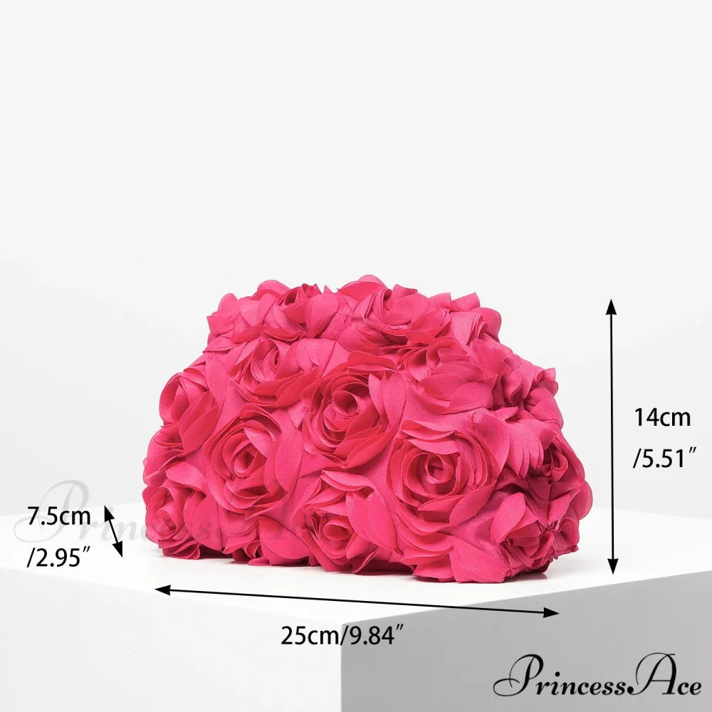 Stylish Rose Wedding Celebration Pouch Wristlet