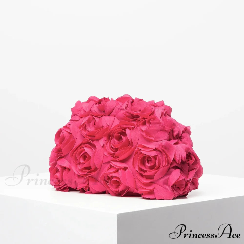 Stylish Rose Wedding Celebration Pouch Wristlet