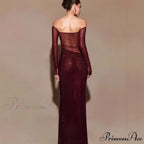 Stylish Single-Shoulder Sparkling Fitted Prom Gown