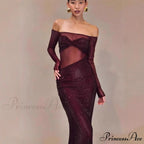 Stylish Single-Shoulder Sparkling Fitted Prom Gown