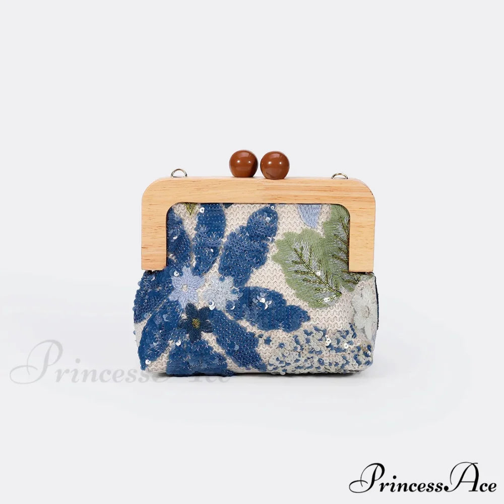 Stylish Sparkling Bloom Clutch Purse Wristlet