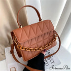 Stylish Tartan Chain Designer Crossbody Purse