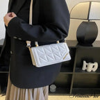 Stylish Tartan Faux Leather Petite Square Crossbody Purse