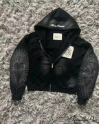 Stylish Trend Fleece Padded Zipper Hoodie