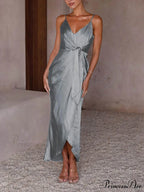 Stylish Unique Strappy Charming French Halter Midi Dresses