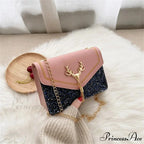 Stylish Vintage Faux Leather Petite Square Crossbody Purse