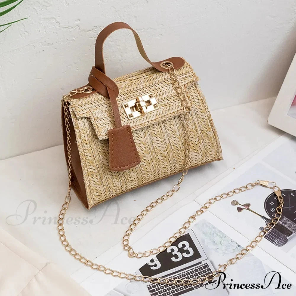 Stylish Woven Individuality Straw Purse