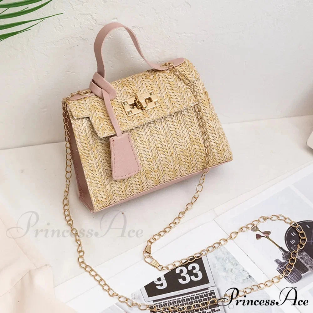 Stylish Woven Individuality Straw Purse