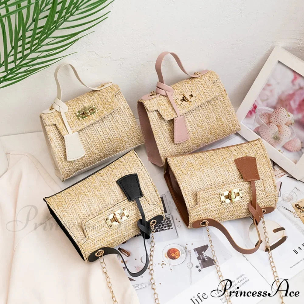 Stylish Woven Individuality Straw Purse