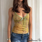 Summary Ribbon Bind Crop Top