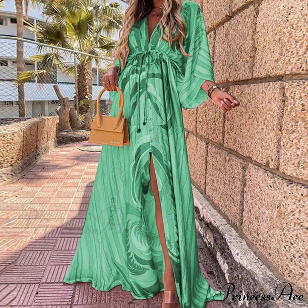 Summer Elegant Gorgeous Printing Long Party Boho Dress