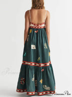 Summer Fun Unique Charming Printed Midi Dress