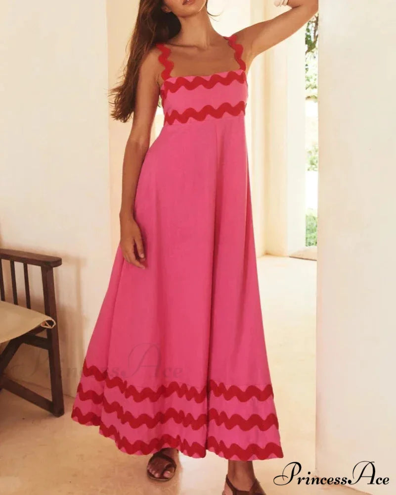 Summer Holiday Elegant Vintage Sling Long Maxi Boho Dress