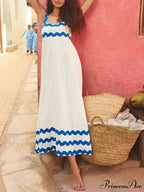 Summer Holiday Elegant Vintage Sling Long Maxi Boho Dress