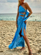 Summer Sexy Bandage Charming Irregular Sleeveless Dress