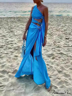 Summer Sexy Bandage Charming Irregular Sleeveless Dress