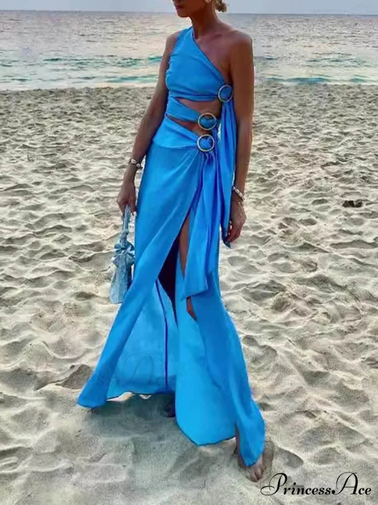 Summer Sexy Bandage Charming Irregular Sleeveless Dress