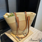 Summer Straw Bag Spacious Capacity Shoulder Bag