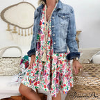 Summer Y2k Ladies Loose Bohemian Short Women's Boho Dress
