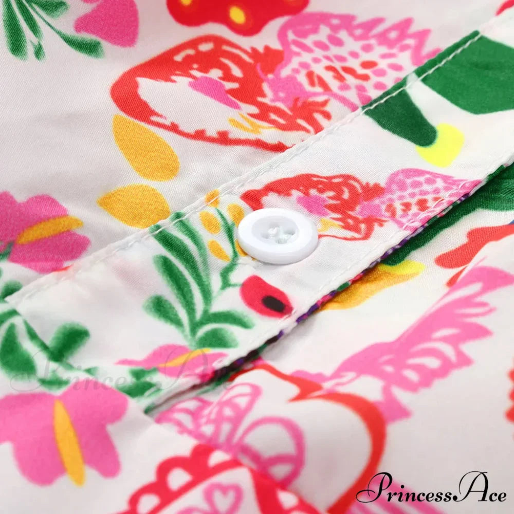 Summer Y2k Ladies Loose Bohemian Short Women's Boho Dress