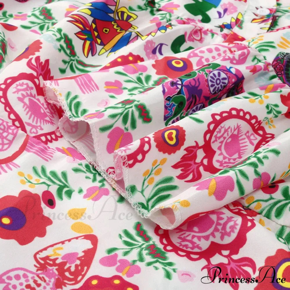 Summer Y2k Ladies Loose Bohemian Short Women's Boho Dress