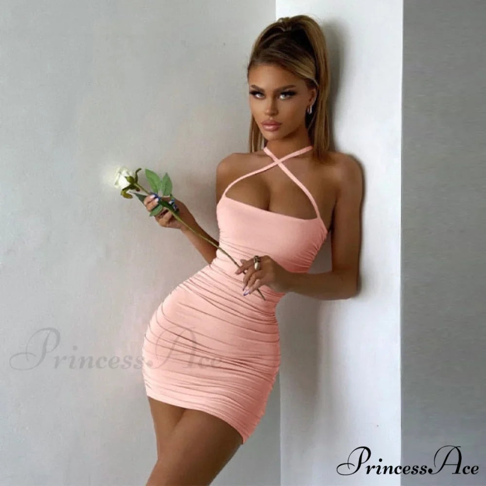 Sundresses Spaghetti Strap Evening Club Dress