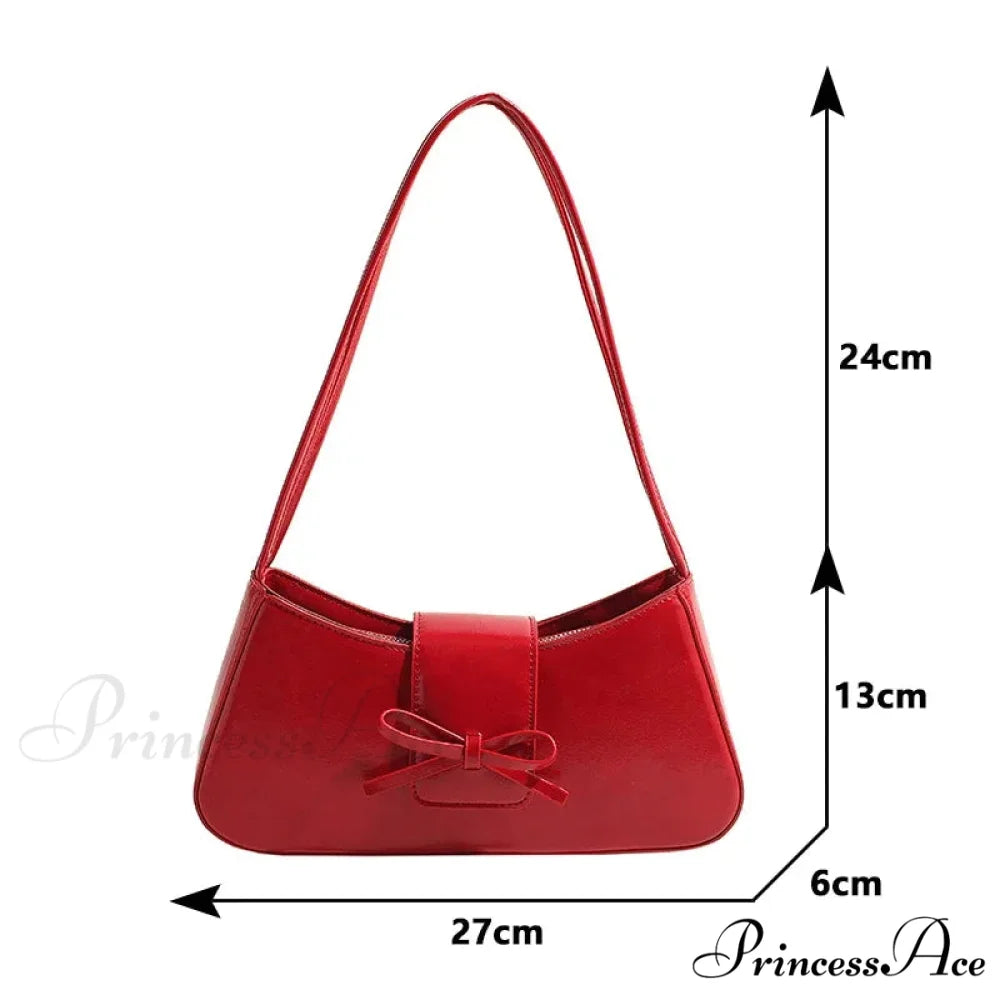 Superior-Quality Vintage Faux Leather Underarm Bag