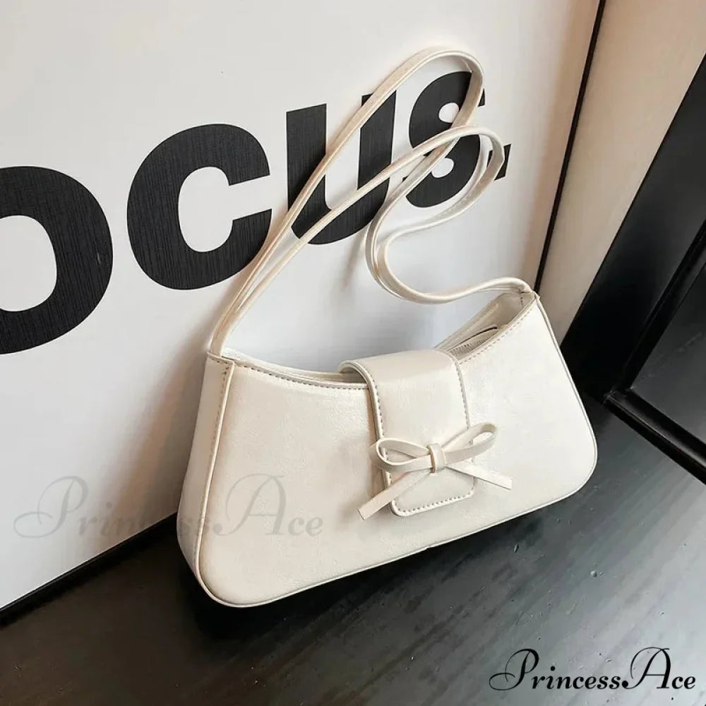 Superior-Quality Vintage Faux Leather Underarm Bag