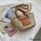 Superior Straw Summer Tote Beach Handbag