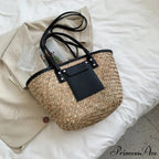 Superior Straw Summer Tote Beach Handbag