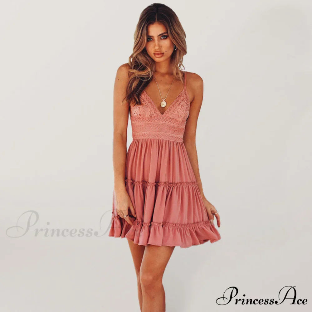 suspender Women's dress for lace daily stitching vacation