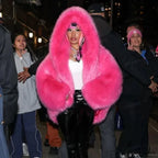 Sustainable Faux Fox Hooded Coat