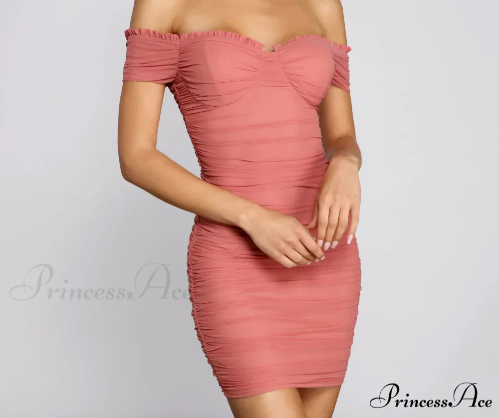 Sweet And Stunning Charming Mesh Mini Dress