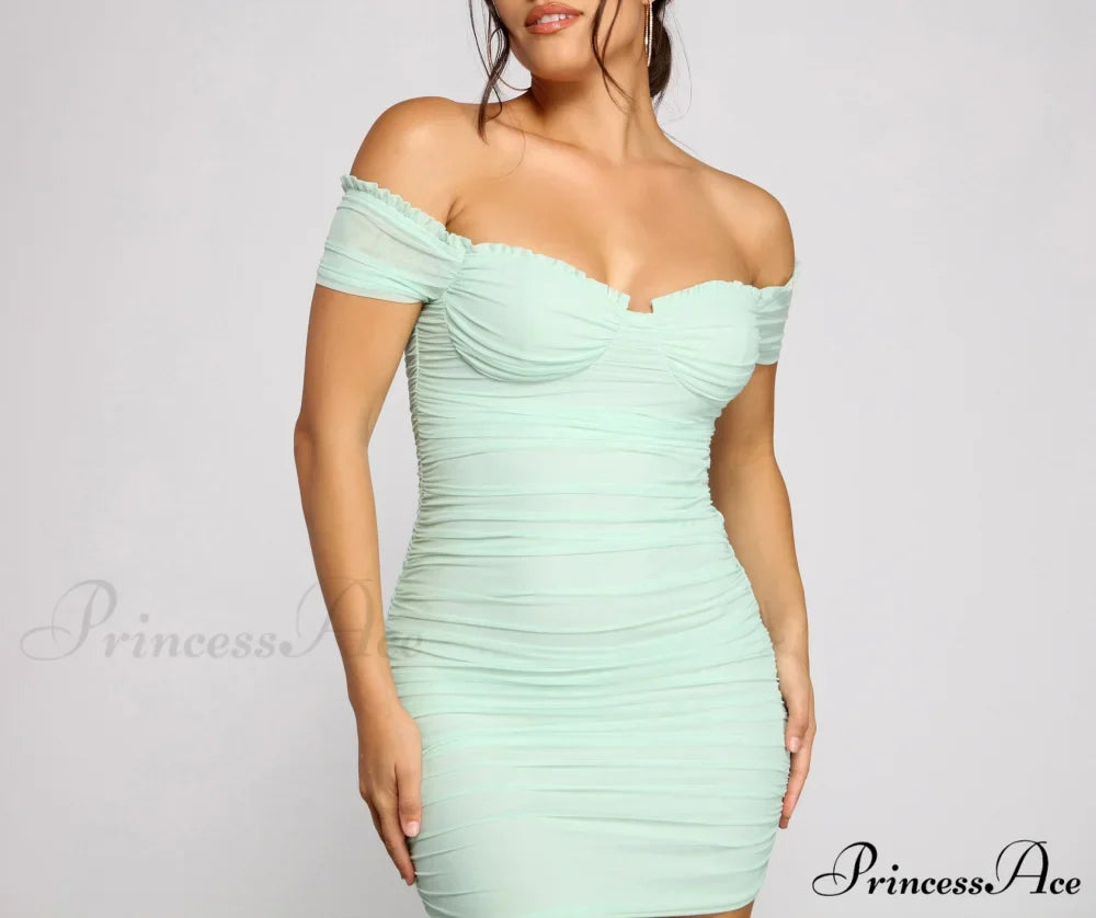 Sweet And Stunning Charming Mesh Mini Dress