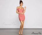 Sweet And Stunning Charming Mesh Mini Dress