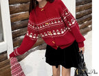 Sweet Christmas Horn Button Cardigan