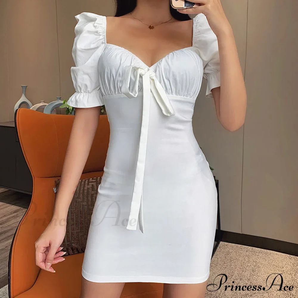 Sweet Moments Puff Charming Sleeve Mini Dress
