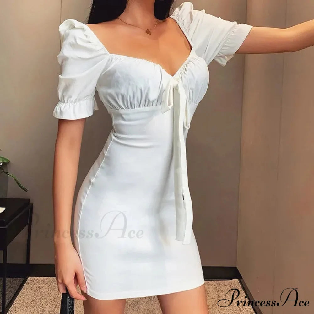 Sweet Moments Puff Charming Sleeve Mini Dress