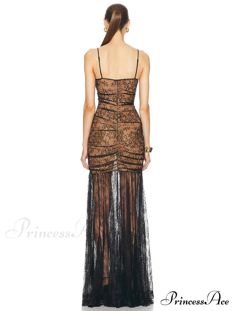 Sweetheart Neckline Lace Mermaid Party Dress