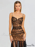 Sweetheart Neckline Lace Mermaid Party Dress