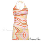 Sweetown Patchwork Lace Edge Cute Dress