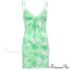 Sweetown Patchwork Lace Edge Cute Dress