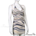 Sweetown Patchwork Lace Edge Cute Dress