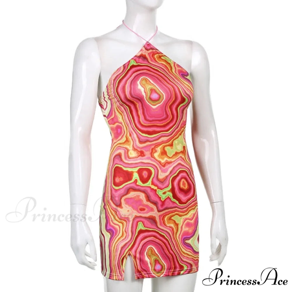 Sweetown Patchwork Lace Edge Cute Dress