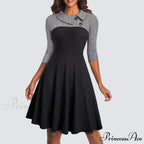 Swing Skater Work Office Casual Dress