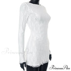 Sydney Formal Sequin Charming Scroll Mini Dress