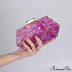 Synonyms for the adjectives in the title:- Acrylic: transparent- Metal: metallic- Diamond: gemstone- Evening: nighttimeModified title: Transparent Metallic Gemstone Nighttime Clutch Crossbody Bag