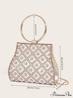 Synonyms: Rhinestone - Sparkling, Fashion - Stylish, Party - Celebration, Wedding - MarriageModified Title: PU Sparkling Clutch Bag for Women Celebration Marriage Stylish