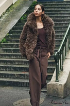 Synthetic Faux Teddy Bear Brief Jacket Sweater