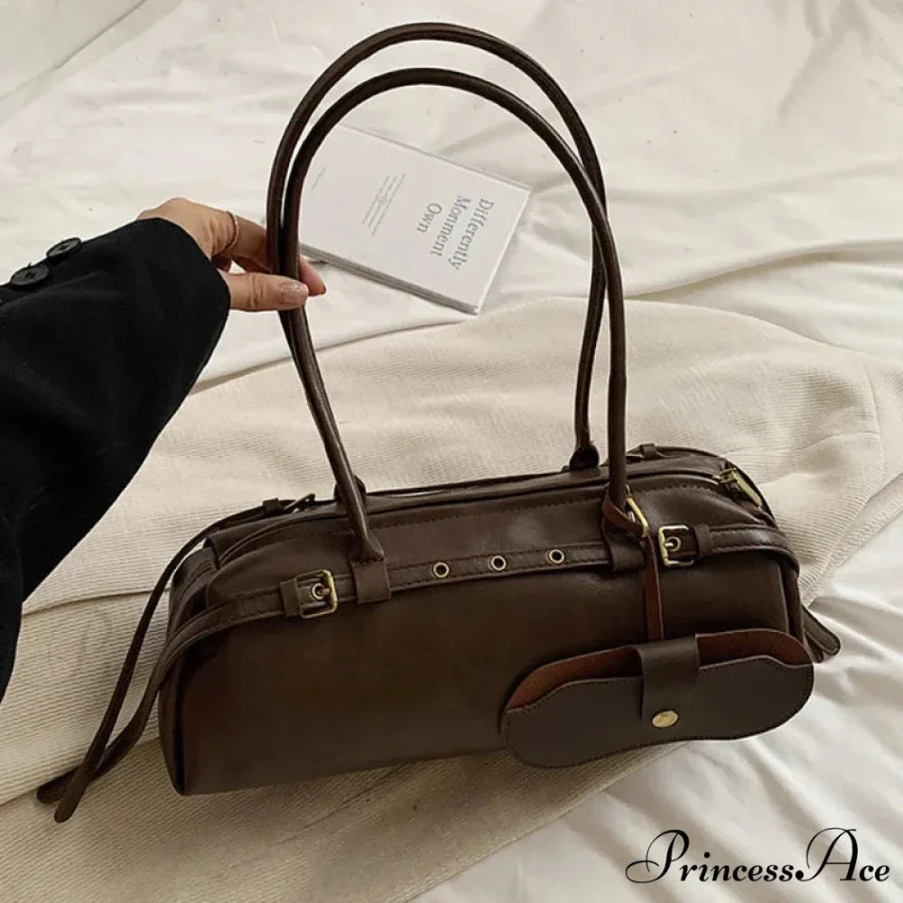 Synthetic Leather Clasp Stylish Crossbody Bag